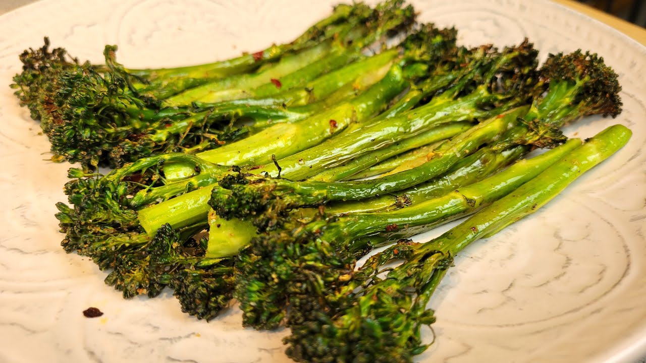 Air Fryer Broccolini Easy Side Dish Instant Pot Teacher