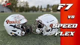 f7 helmet vs speedflex Schutt F7 VS Riddell Speed Flex