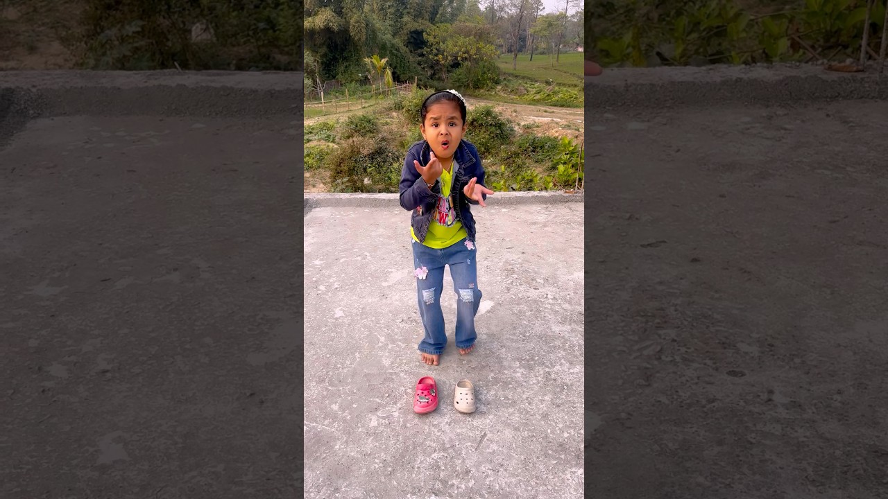 Babu put on Khushi’s slipper🤣🤣comedy video 