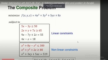 EES (Optimization problems with inequality )