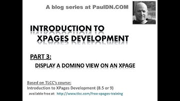 Part 3 - Displaying a Domino View on an XPage