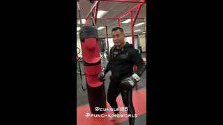 Cung Le Demos And Comments On The Punch King Punching Bag