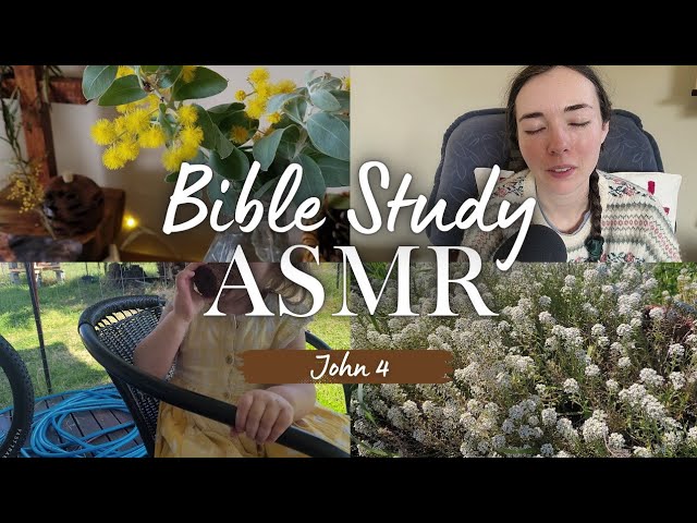 ASMR Bible Study With Me | John 4 | Crinkles, Soft Spoken, Christian ASMR