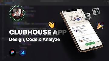 Livestream: Design, code, analyze the ClubHouse app, bottom card UI in Figma and SwiftUI