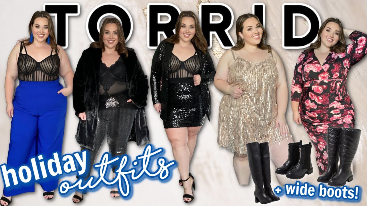 TORRID Party Outfits & Wide Boots TRY-ON HAUL | Sarah Rae Vargas