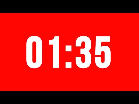 1 Minute 35 Second Timer With Alarm Without Music