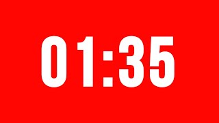 1 Minute 35 Second Timer With Alarm Without Music