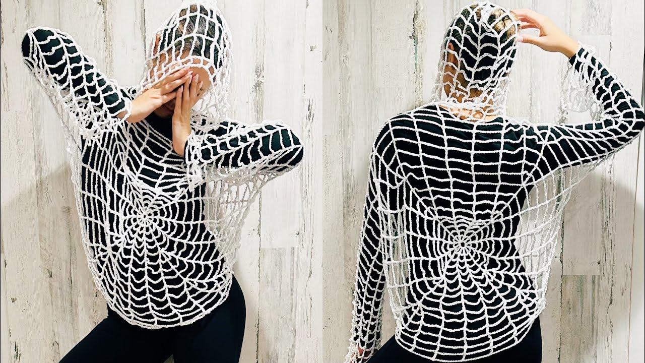 🕷️ BLUSA TELARAÑA A CROCHET - SPIDER WEB CROCHET TOP - TODAS LAS TALLAS - || TUTORIAL ||