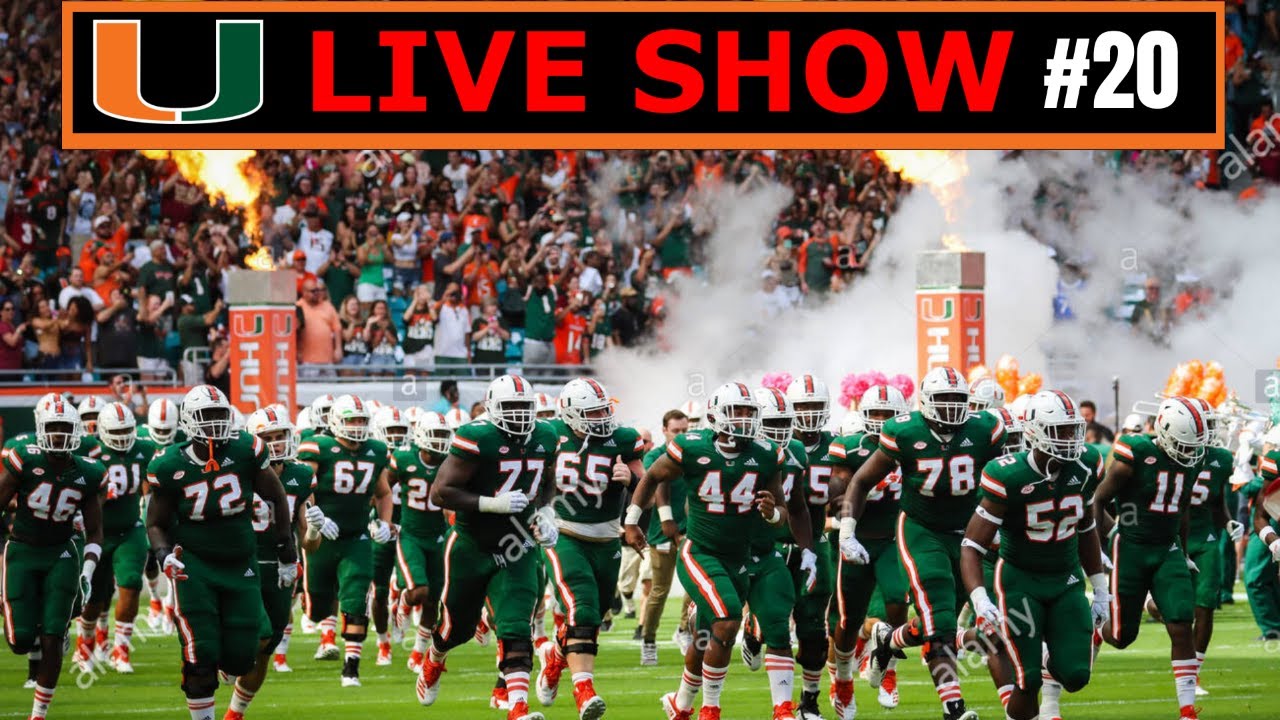 Miami Hurricanes Football (LIVE STREAM 20) YouTube