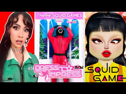 Reacting To SQUID GAME In DRESS TO IMPRESS