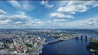 4K Kyiv fly aerial video. Киев с высоты птичьего полета. 4K видео Киев аэросъемка.