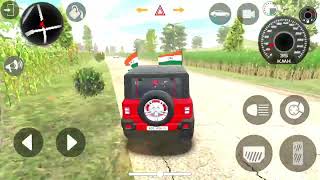 NEW BLACK MAHINDRA THAR GAME ||DOLLAR SONG THAR OFFROAD GAMEPLAY OF THAR IN VILLAGE ||