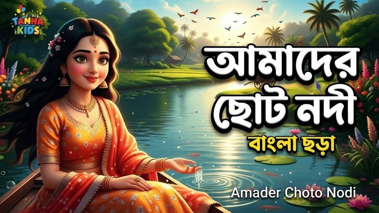 আমাদের ছোট নদী (Amader Choto Nodi) | Bengali Kids Song | Bangla Cartoon Rhymes | Tanha Kids