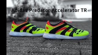 Adidas Predator Accelerator TR ‘solar yellow’ | UNBOXING & ON FEET | football shoes | 4K