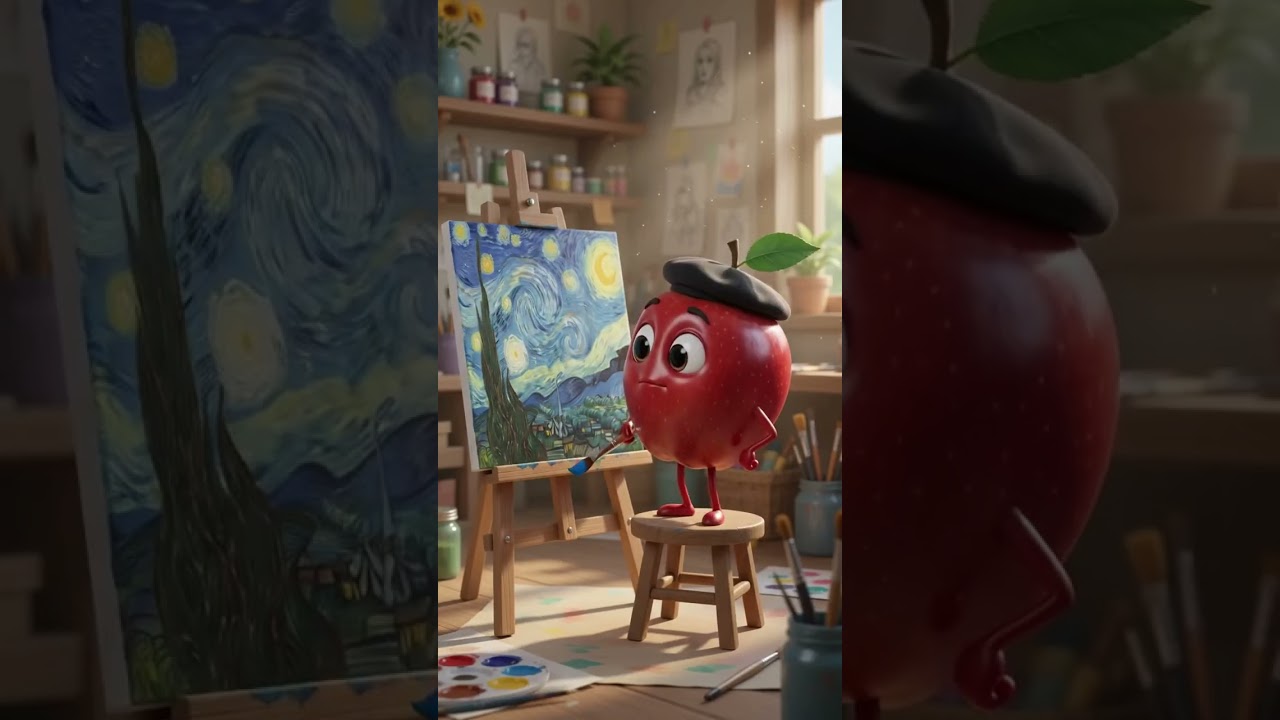 apple doing art🌄 - YouTube