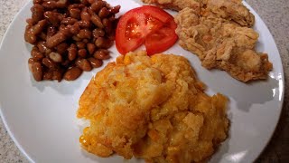 Easy Simple Semi Homemade Jiffy mix Corn Casserole recipe great side dish for Thanksgiving