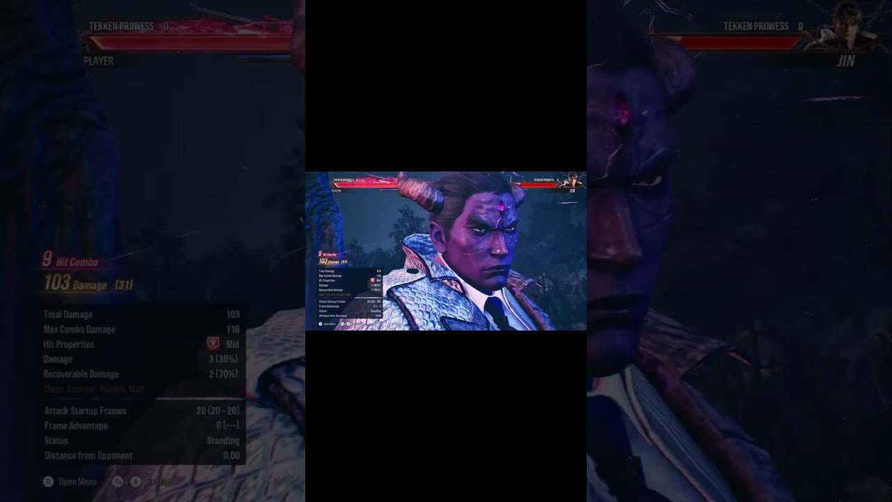 Tekken 8 cbt kazuya 123 Damage Combo 