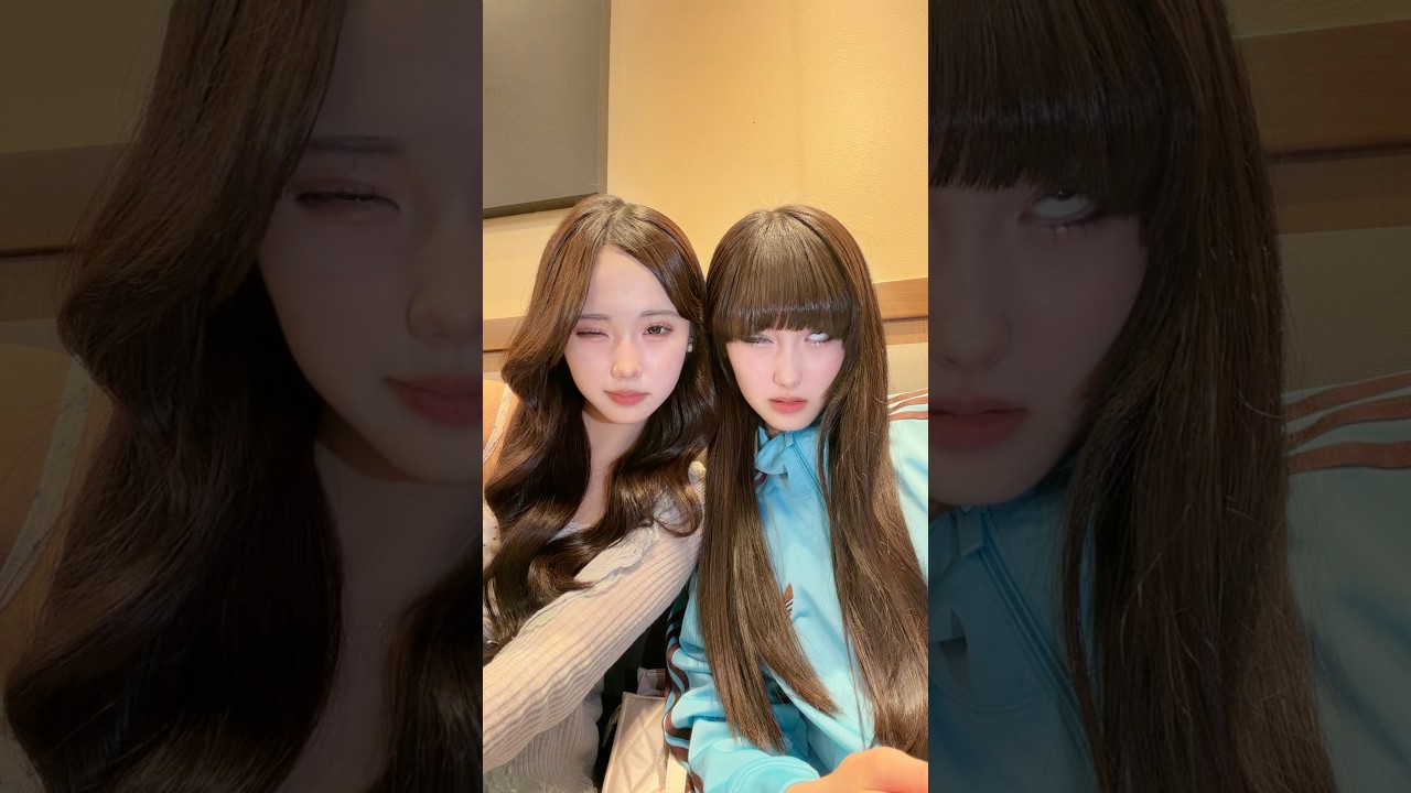 ウィンク苦手😉 #あいみお #双子