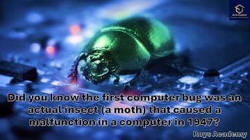Did you know the first computer bug was an actual insect?