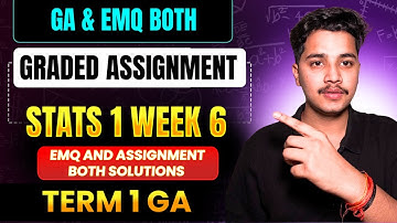 Stats 1 Week 6 Graded Assignment & EMQ Detailed Solutions | IIT Madras bs degree