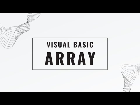 Visual Basic Array sample