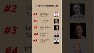 The Forbes list 💯✨ #richest #forbeslist #shorts #visionoptimist #elonmusk
