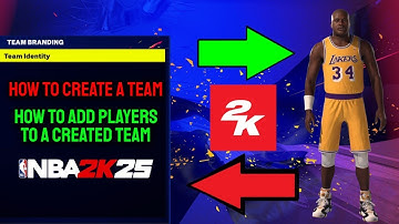 NBA 2k25 (NBA 2k26) Een team maken - Hoe voeg je spelers toe aan een gemaakt team?