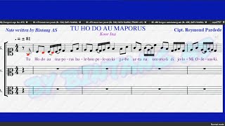 🗣️🎵🎶 Tu Ho do Au Maporus (Not Lagu Koor Ina) (+ Lirik)