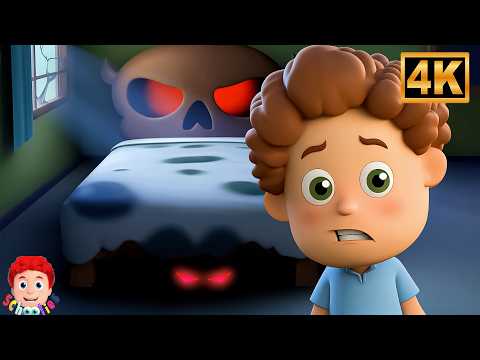 Monster Under the Bed | Scary Bed Nursery Rhyme for Kids | 3D Animation Song