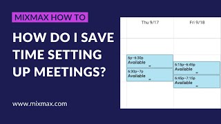 How Do I Save Time Setting up Meetings