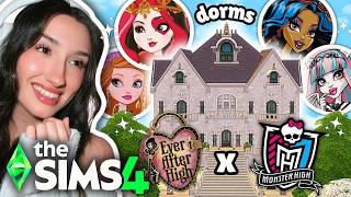 decorating MORE shared dorms for the Ever After High & Monster High students in The Sims 4