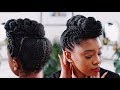 SUMMER READY! Flat Twist Pompadour on Natural Hair