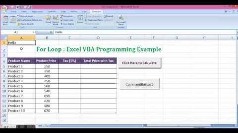 Excel VBA Loop - Using For and Next statement in Excel VBA for Customized Reports