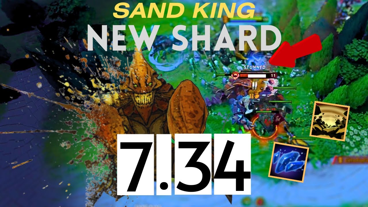 New SAND KING Shard Is OP 7.34 #dota2 #dota2highlights #games 