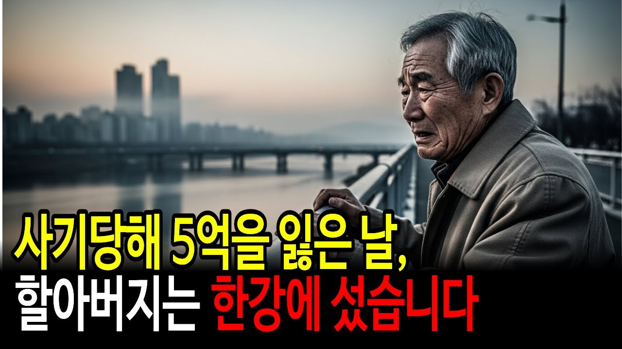 사기당해 5억을 잃은 날, 할아버지는 한강에 섰습니다 블교