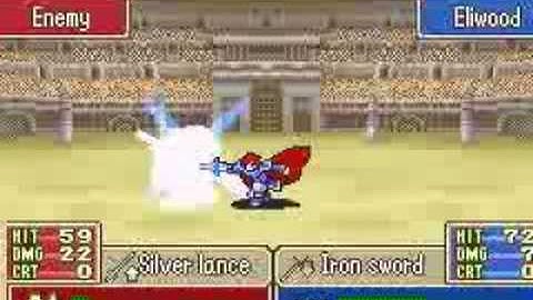 Fire Emblem Eliwood epic (Lucky) battle