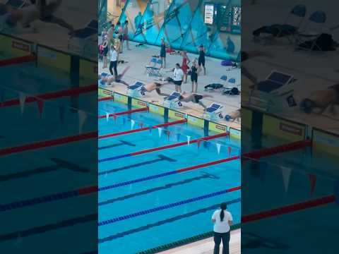 Dive Breakout Breastroke In Competition 