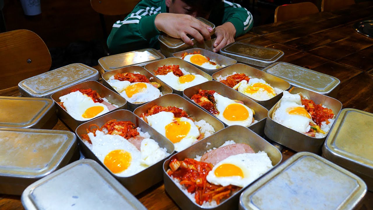 Сделайте потрясающий ланч-бокс с дичью кальмаров / Корейская уличная еда