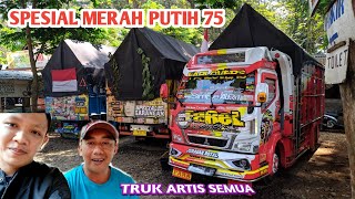 SEPSIAL HUT RI ke 75 - Keramahan Driver Truk Farel Yang Bernuansa Merah Putih
