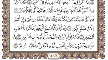سورة الملك مكتوبة ياسر الدوسري بدون اعلانات