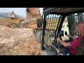 Working With The New Caterpillar 395 Excavator - Operator View - Sotiriadis/Labrianidis Constr - 4k