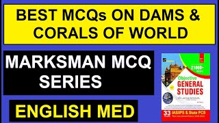 Marksman PYQ Dams and Corals of the world | marksman 21000 mcq book | marksman geography