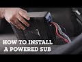 How to install a powered sub in your car  crutchfield