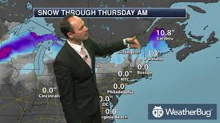 Monday's North Eastern Regional Weather Outlook   Jan 22, 2018