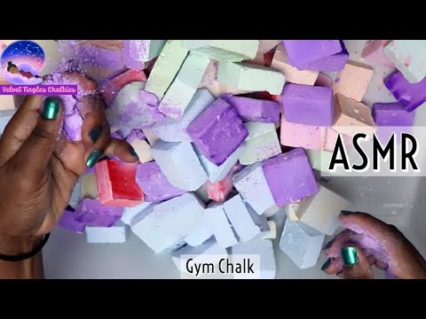 150 Colourful Square Reforms Crumble| #150colourreformsseries| Gym chalk crumble| [ASMR Gym Chalk]#1