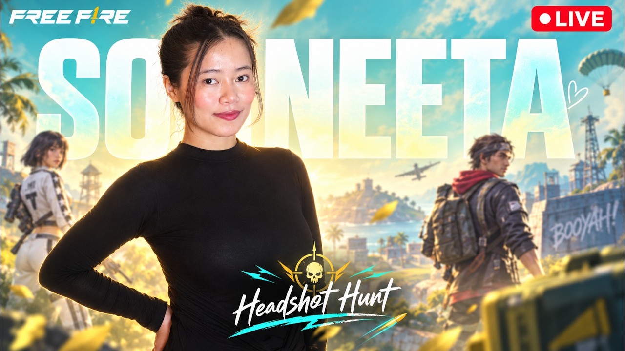 🔴 Free Fire LIVE with Sooneeta | Rank Push & Intense Gameplay ❤️ #freefire #live #sooneeta