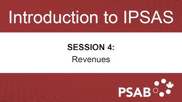 Introduction to IPSAS Workshop – Session 4 – Revenues