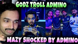 Mazy Shocked By Admino Mini Godz Troll Admino Spower Savage React On Godl Chicken