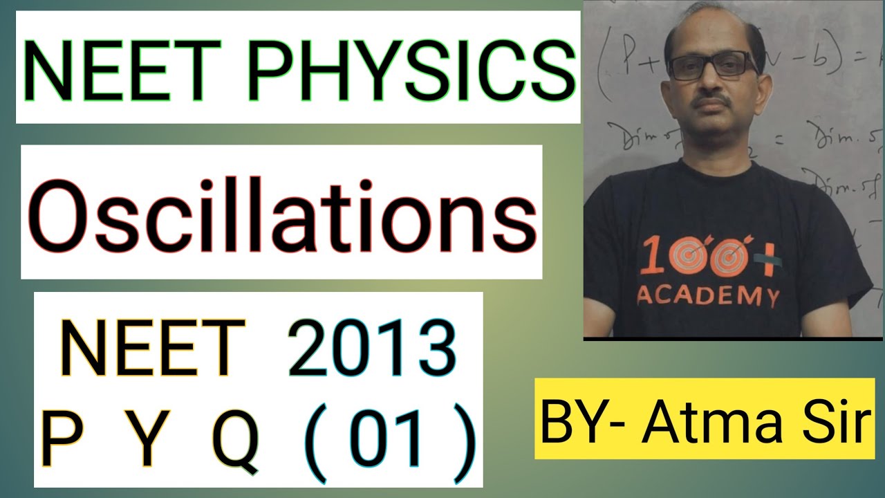A particle of mass m oscillates along x -axis according to equation x = a sin ωt., NEET 2013.