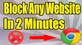 How To Block Websites In Google Chrome -2016 ? - YouTube